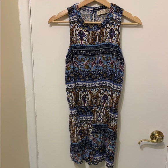 Pink Rose Sleeveless Romper - Picture 1 of 6